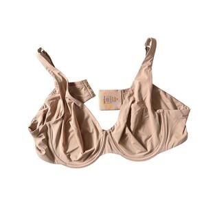 ThirdLove Microfiber Unlined Soft Underwire Bra Taupe Tan 40B